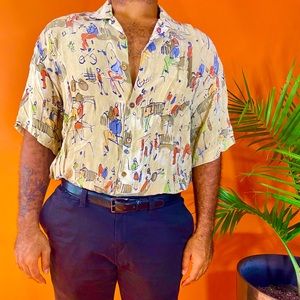 Groovy short sleeve button down shirt